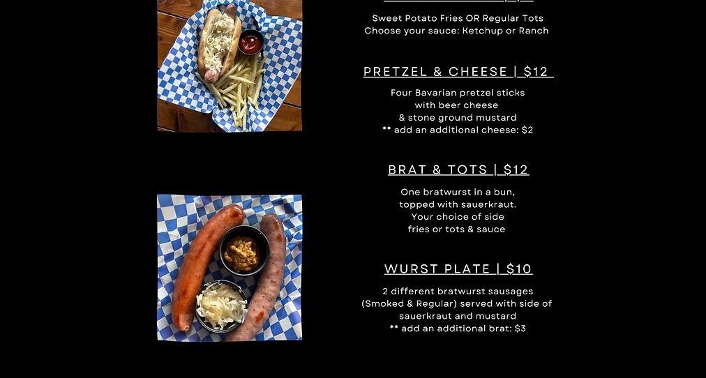 No Drought Brewing Company Menu