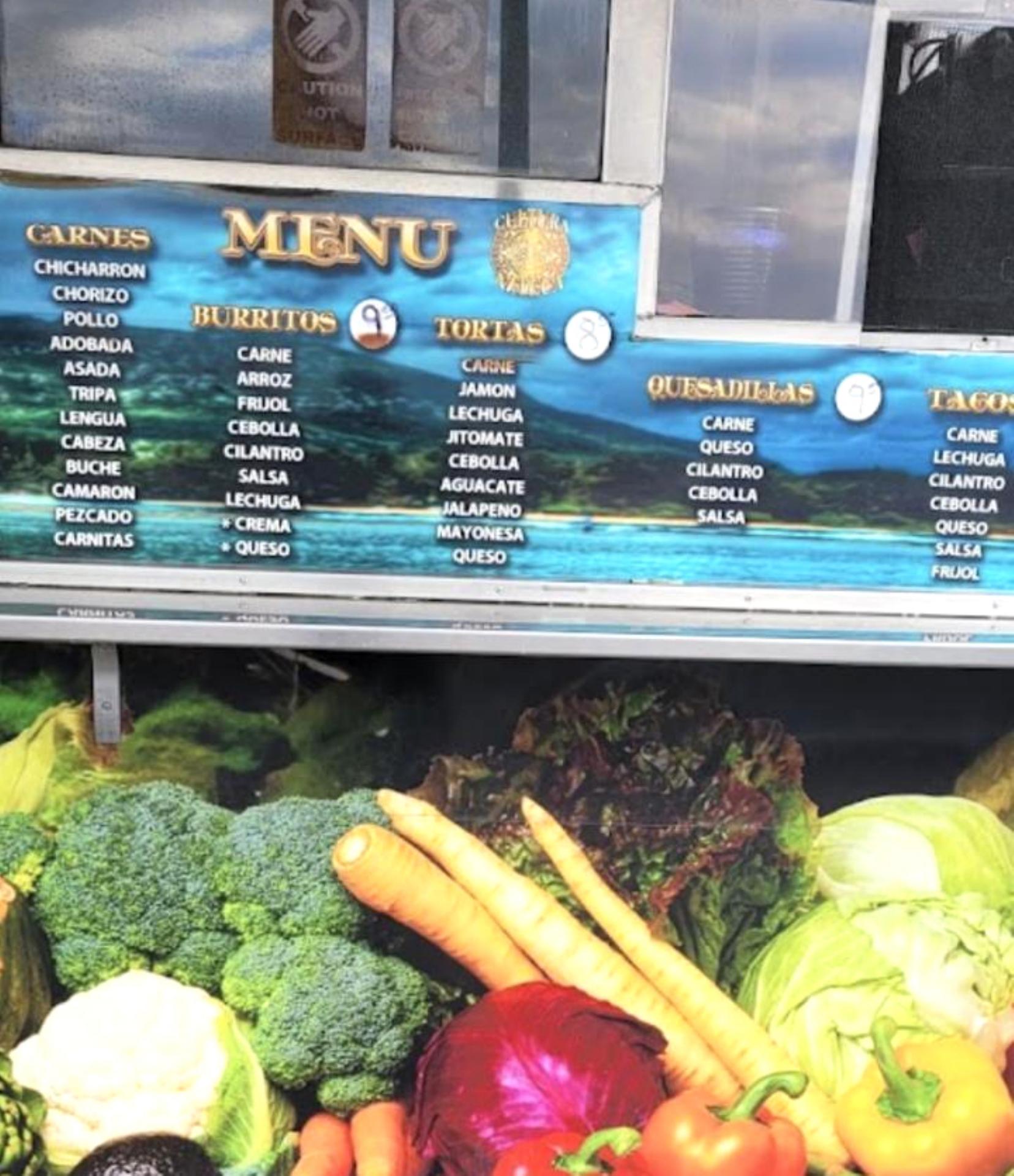 Tacos El Pelon Menu