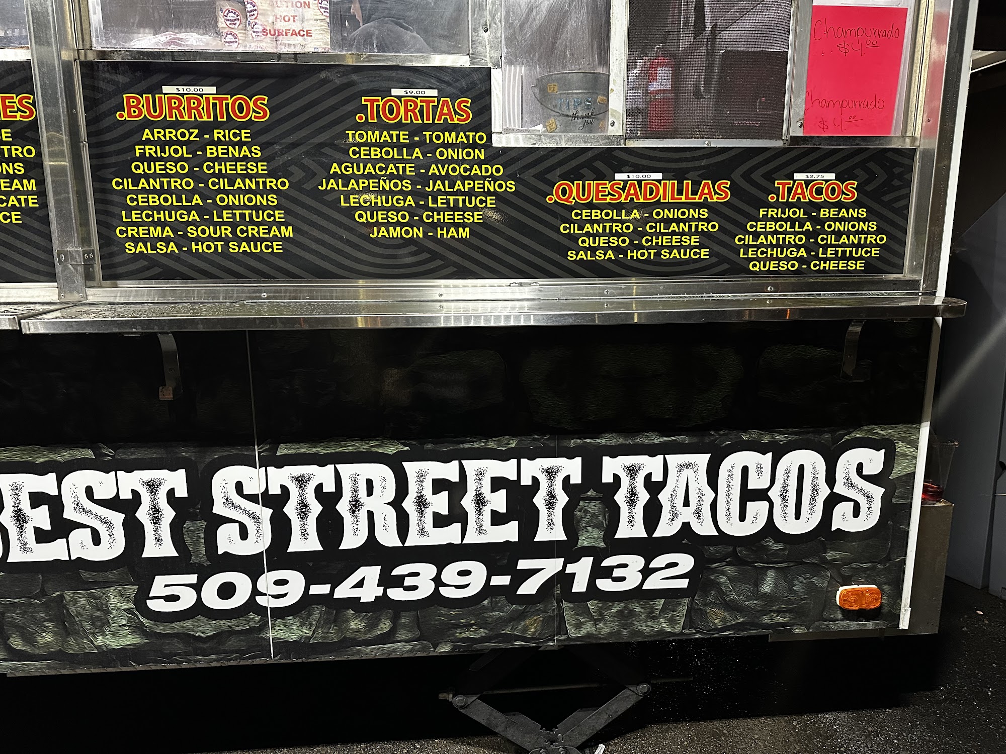 Tacos El Pelon Menu
