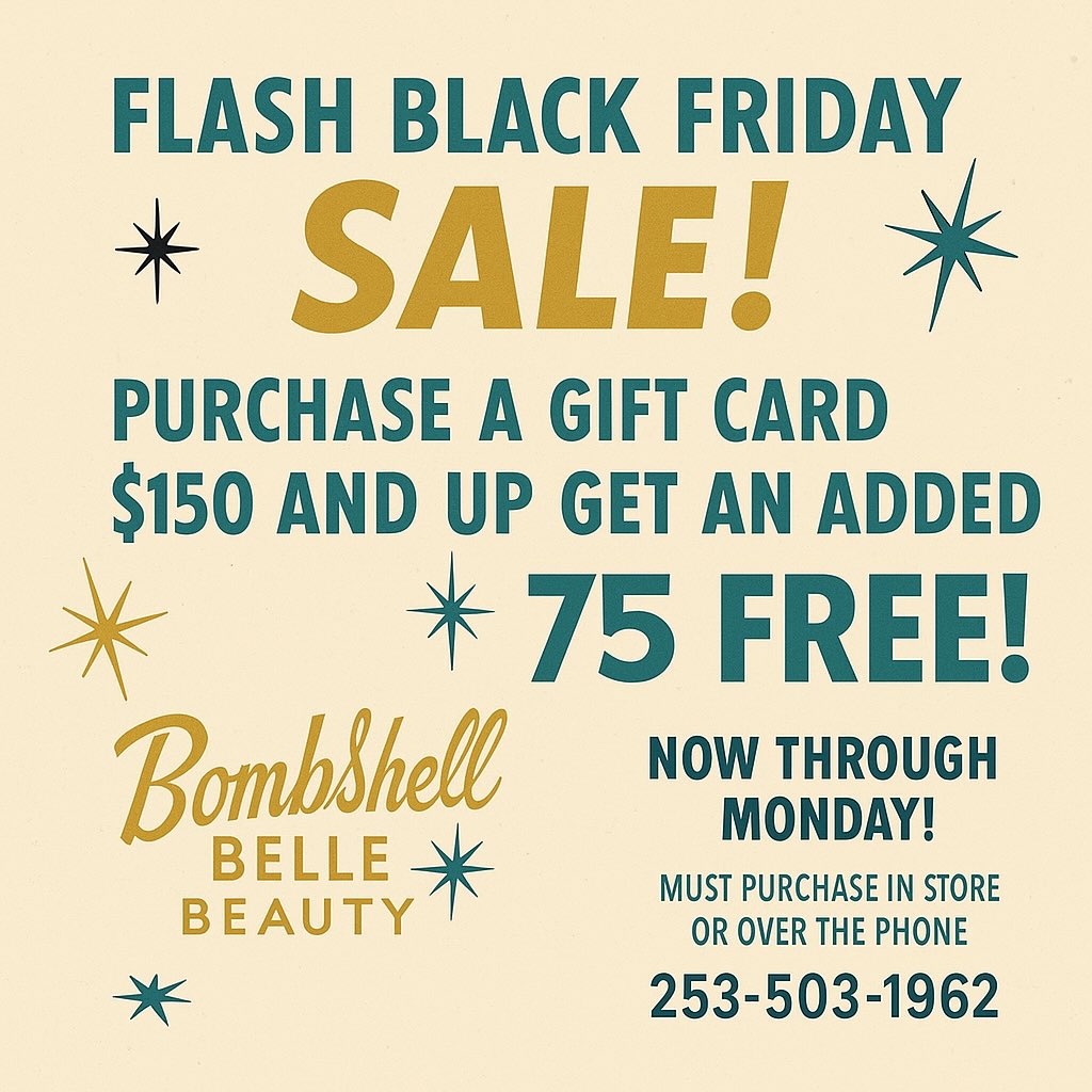 Bombshell Belle Beauty 5218 S Tacoma Way, Tacoma Washington 98409