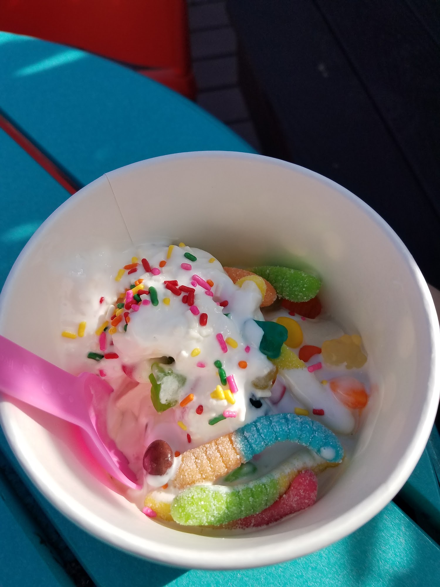 Blue Palm Frozen Yogurt Menu