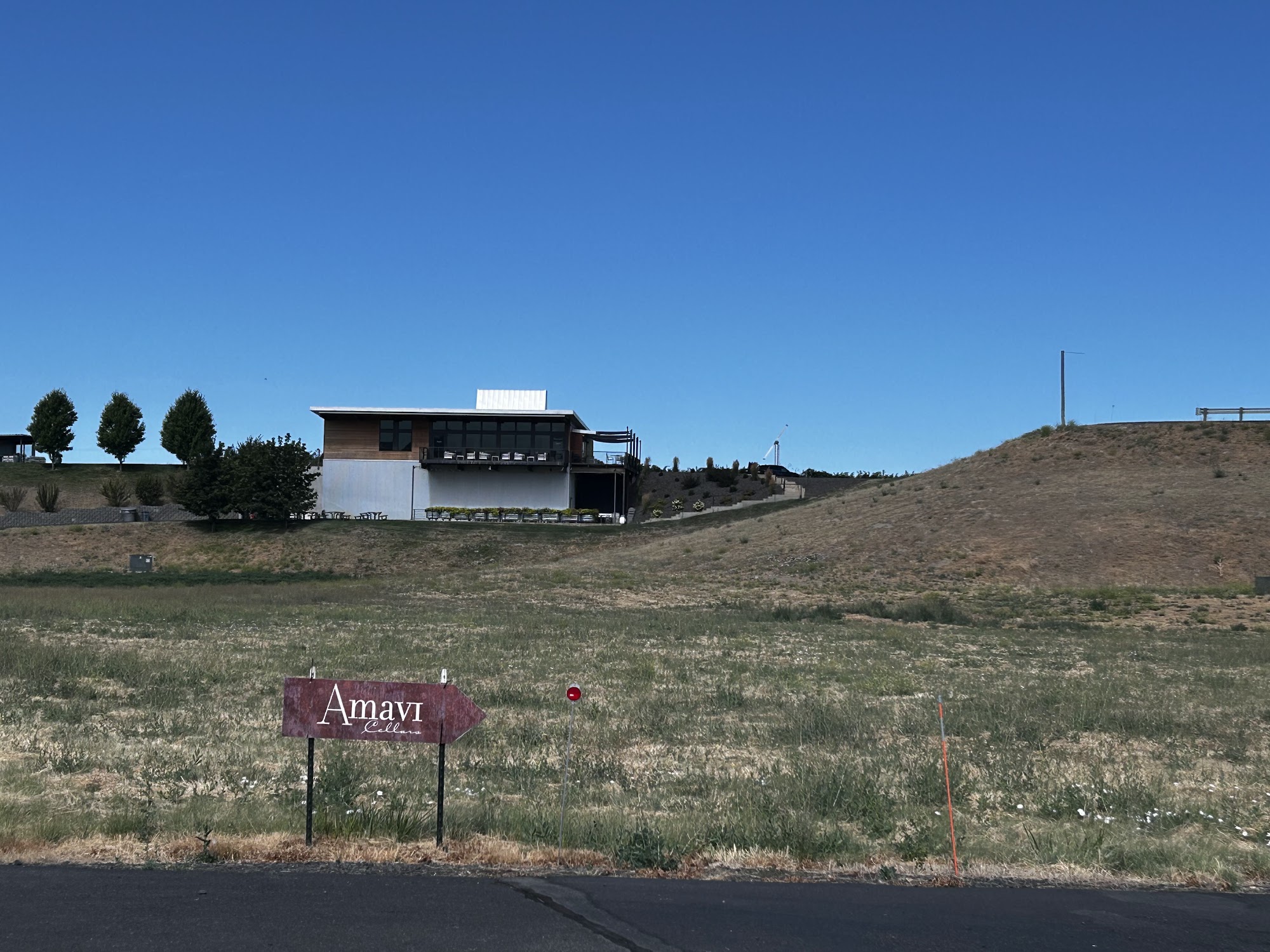 Amavi Cellars Menu