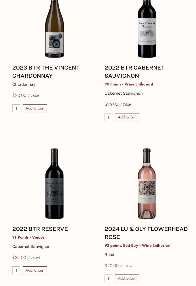 Mark Ryan Winery Menu