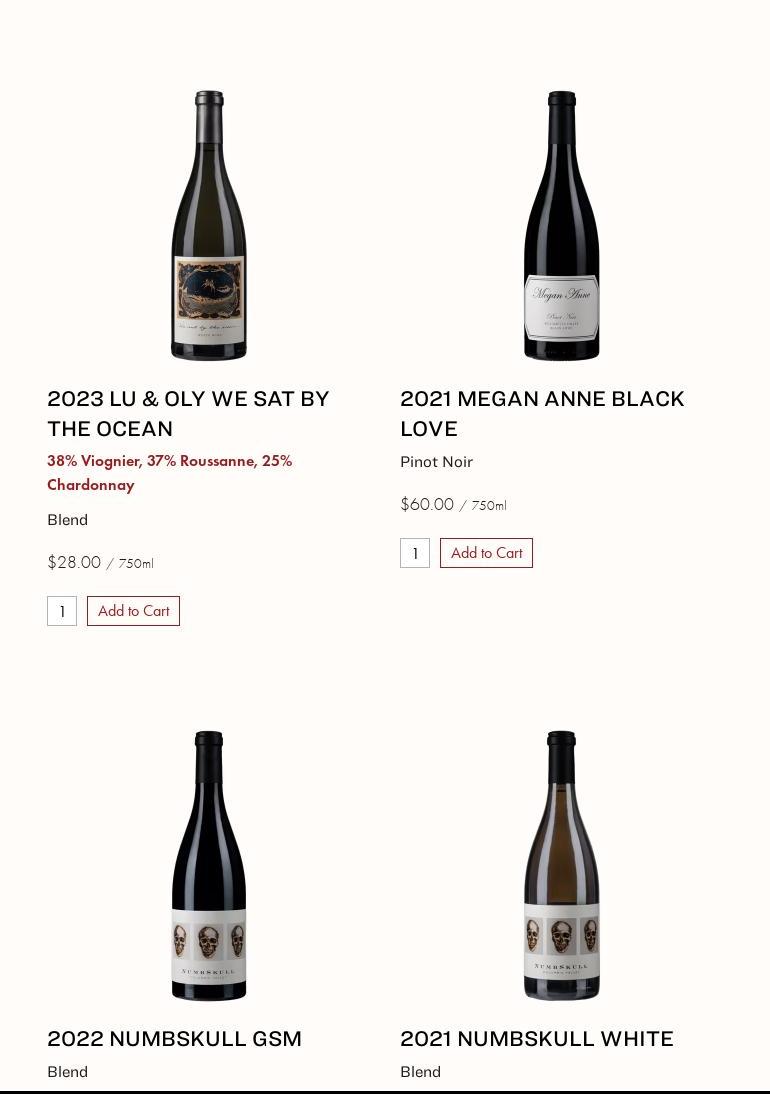 Mark Ryan Winery Menu