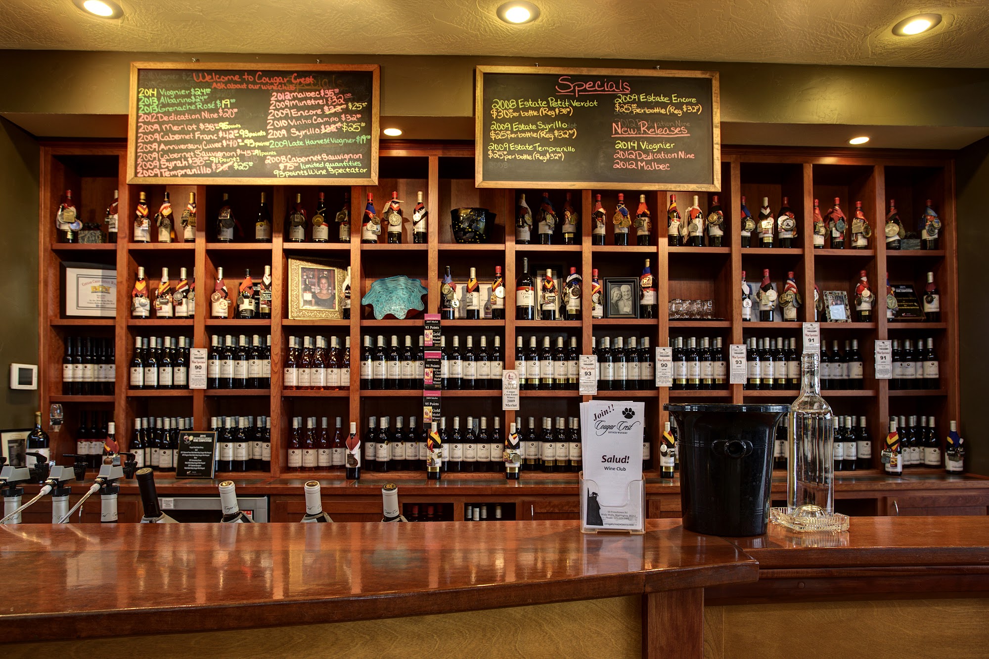 Cougar Crest Estate Winery Walla Walla Menu