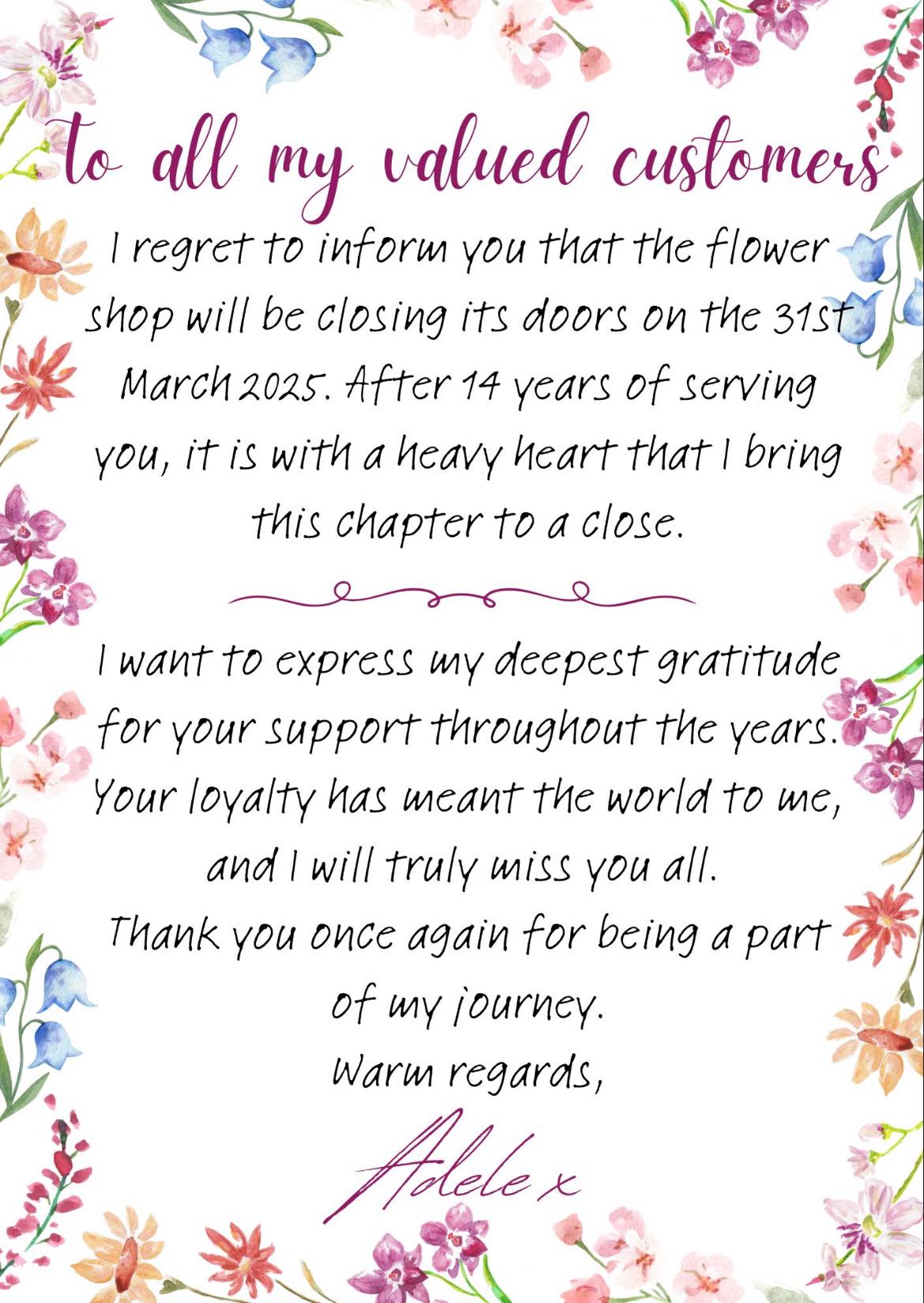 Flowers By Adele