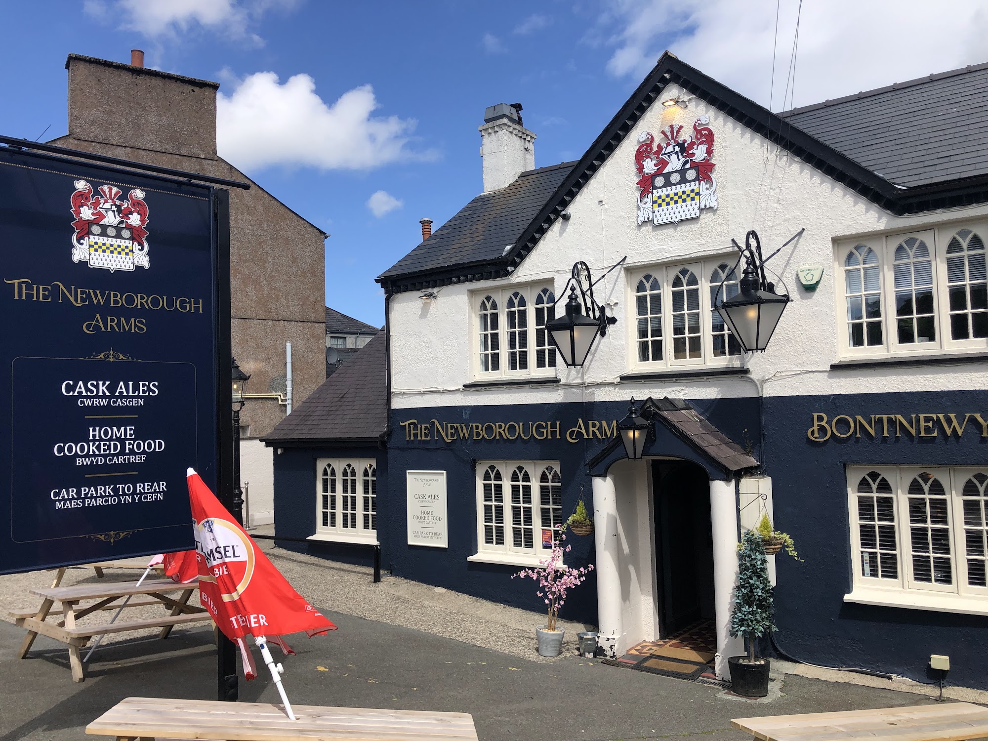 The Newborough Arms Newborough Arms Penybont, Main Street, Bontnewydd, Caernarfon