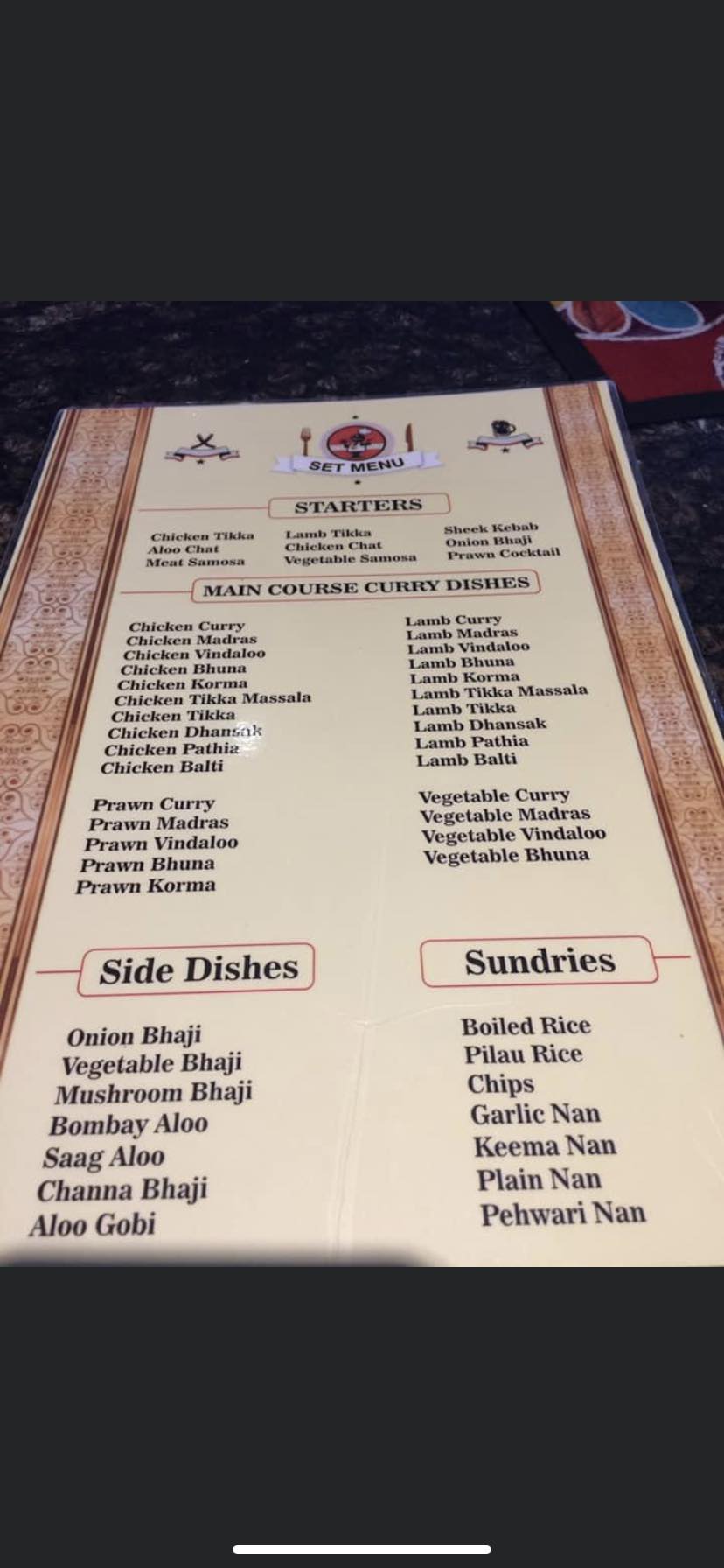 Dwbis Menu