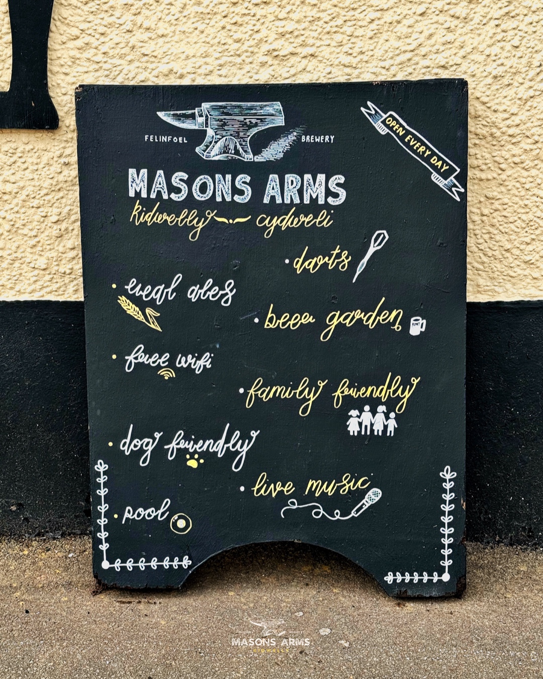 Mason's Arms Menu