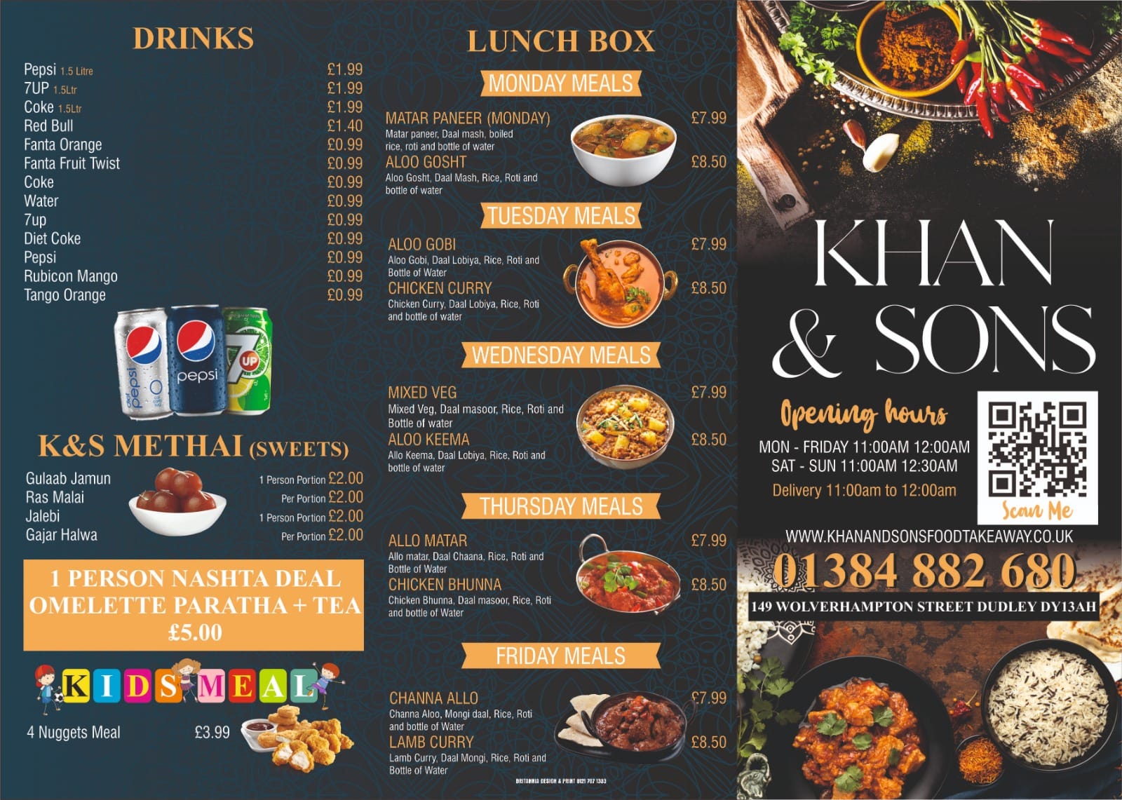 Khan and sons halal cuisine dudley 177 Wolverhampton St, Dudley
