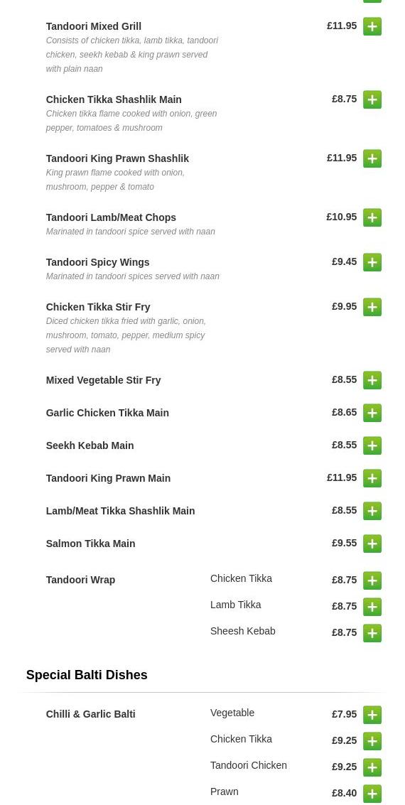 Chilli Hut Menu