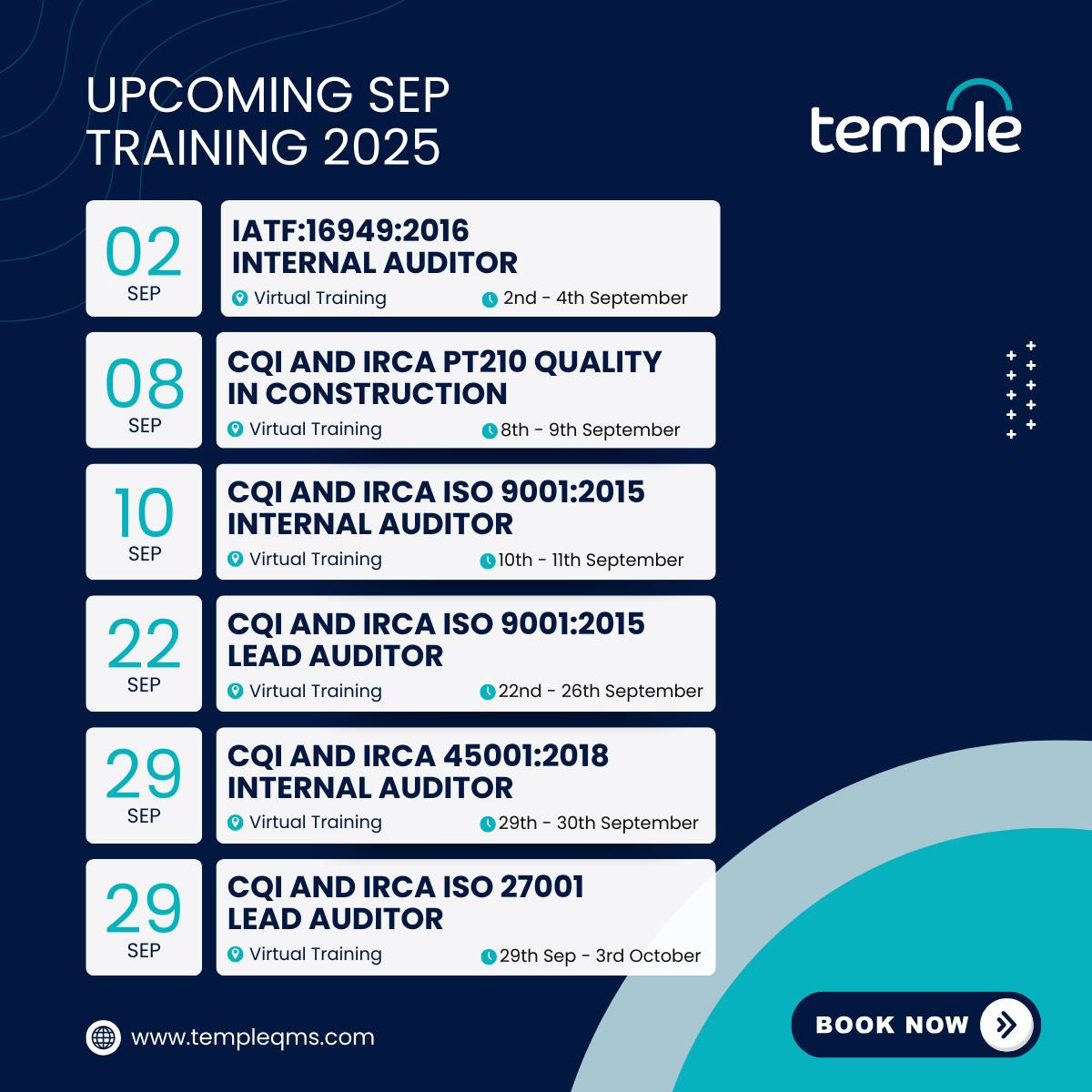 Temple QMS - ISO Consultancy