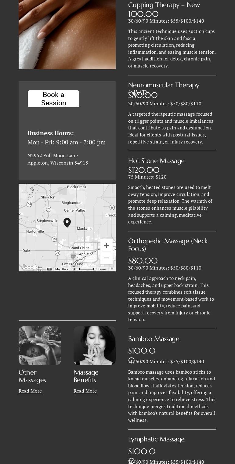 Advanced Therapeutic Touch / PMU By Kay N2952 Full Moon Ln, Appleton Wisconsin 54913