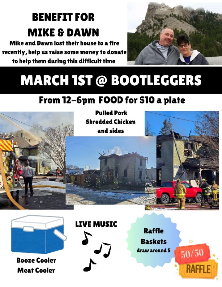 Bootleggers Bar Menu