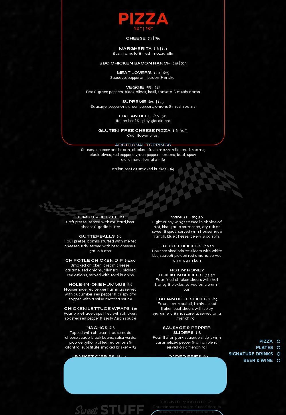 Henry Dorrbaker's Menu