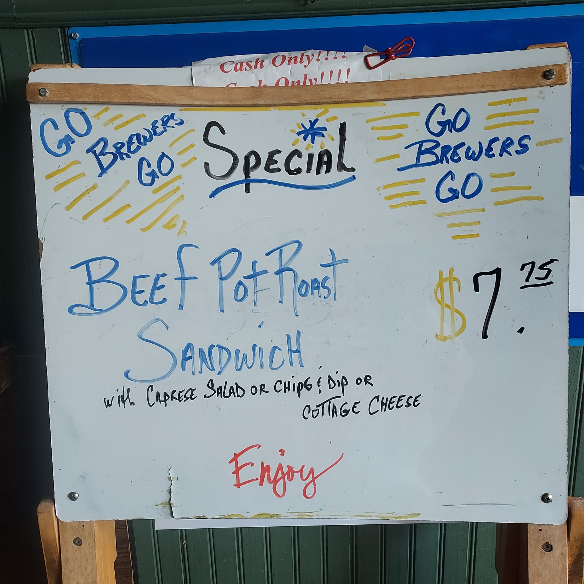 Rendezvous Menu