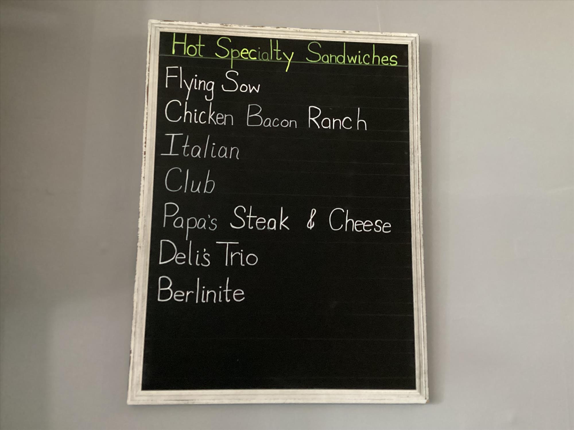 Mama’s Deli Menu