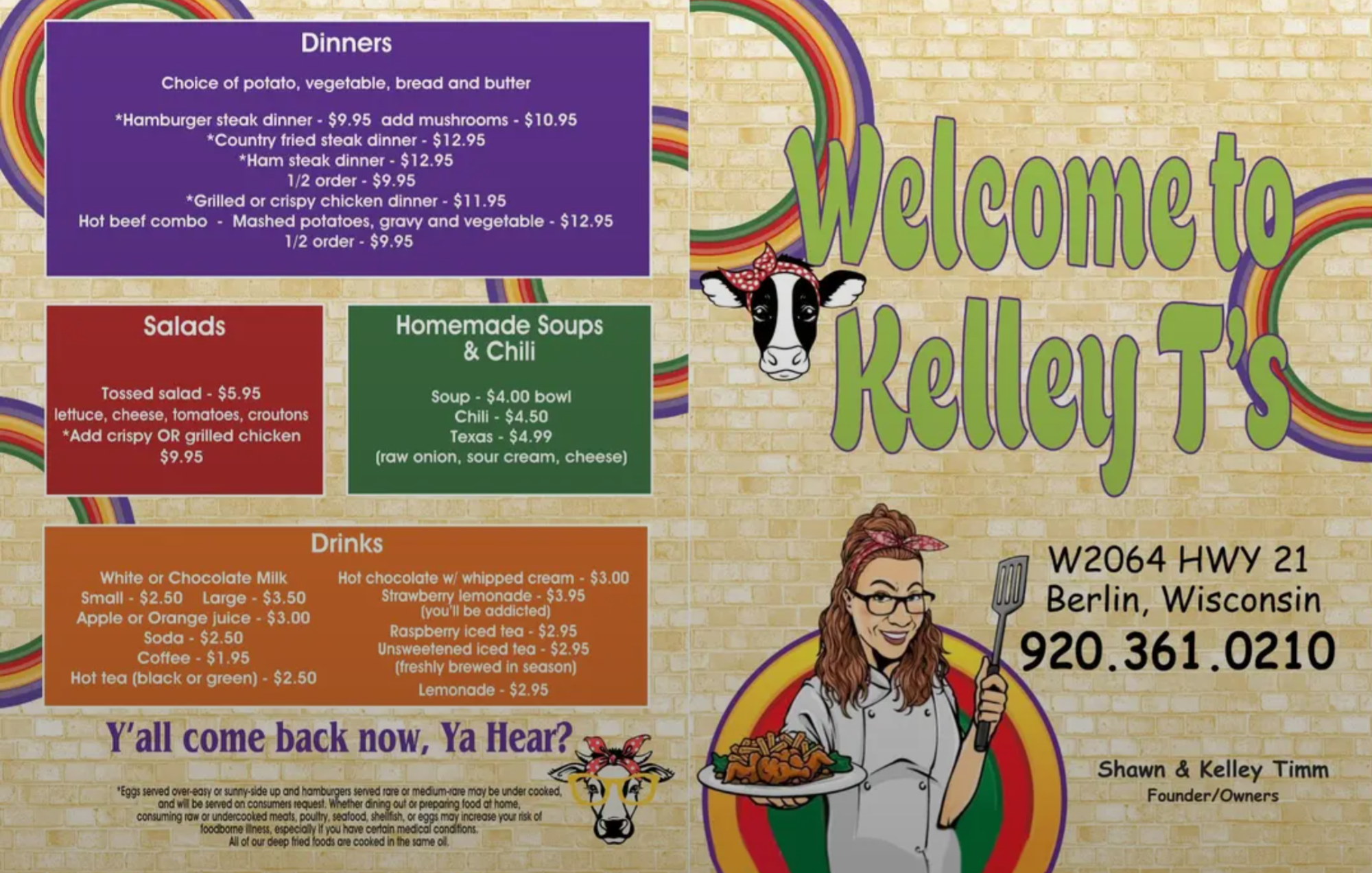 Kelley T's Menu