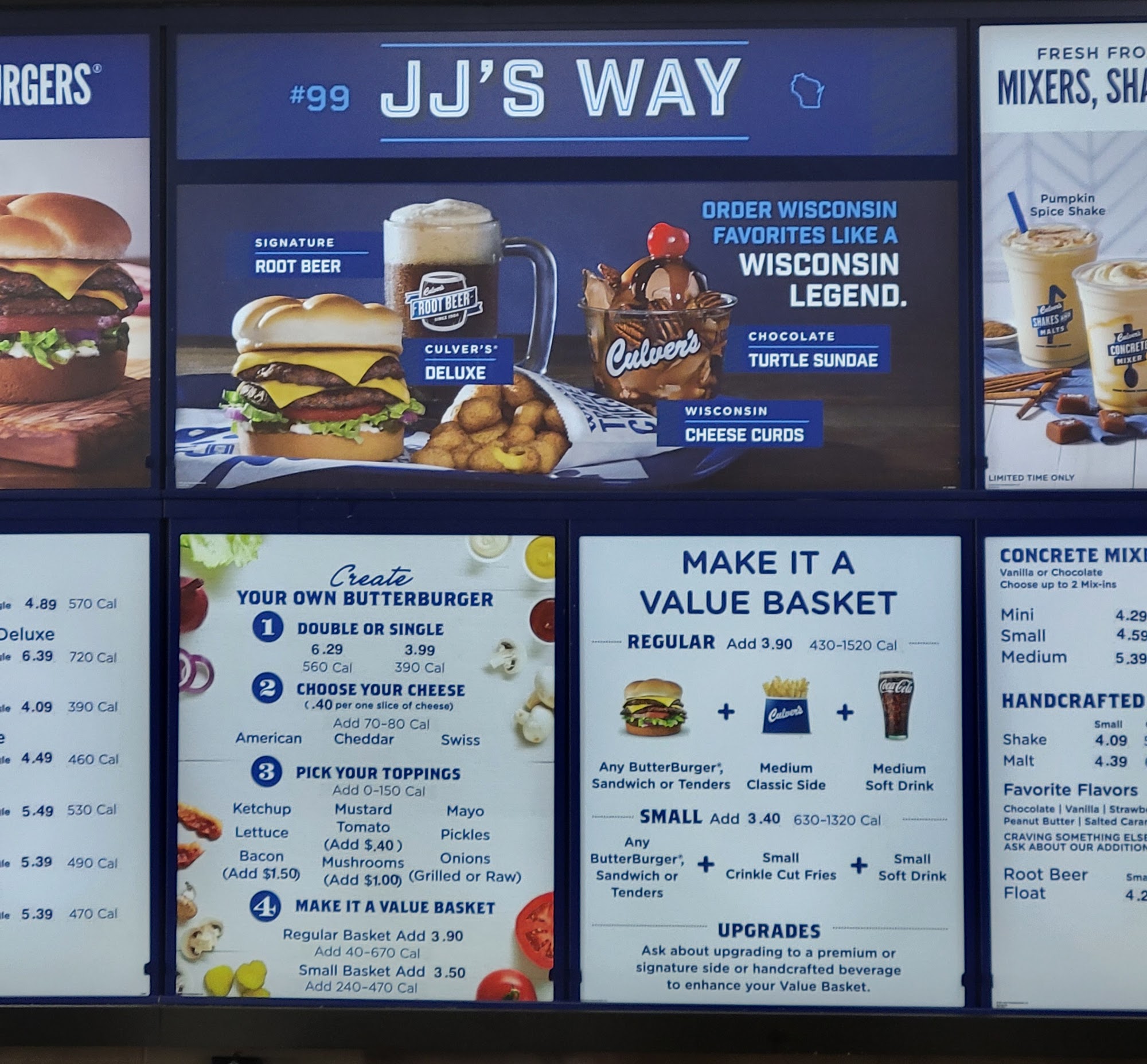 Culver’s Menu