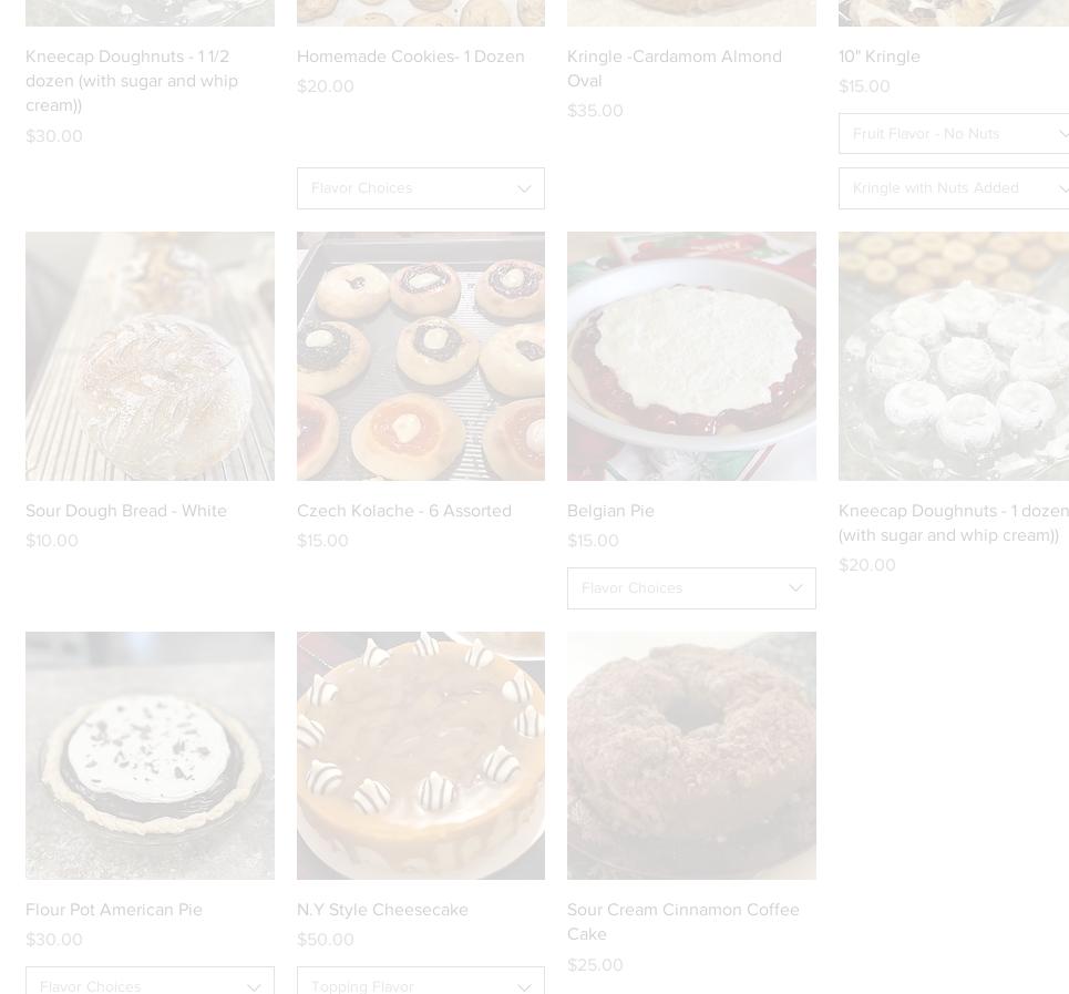 The Flour Pot, LLC Menu