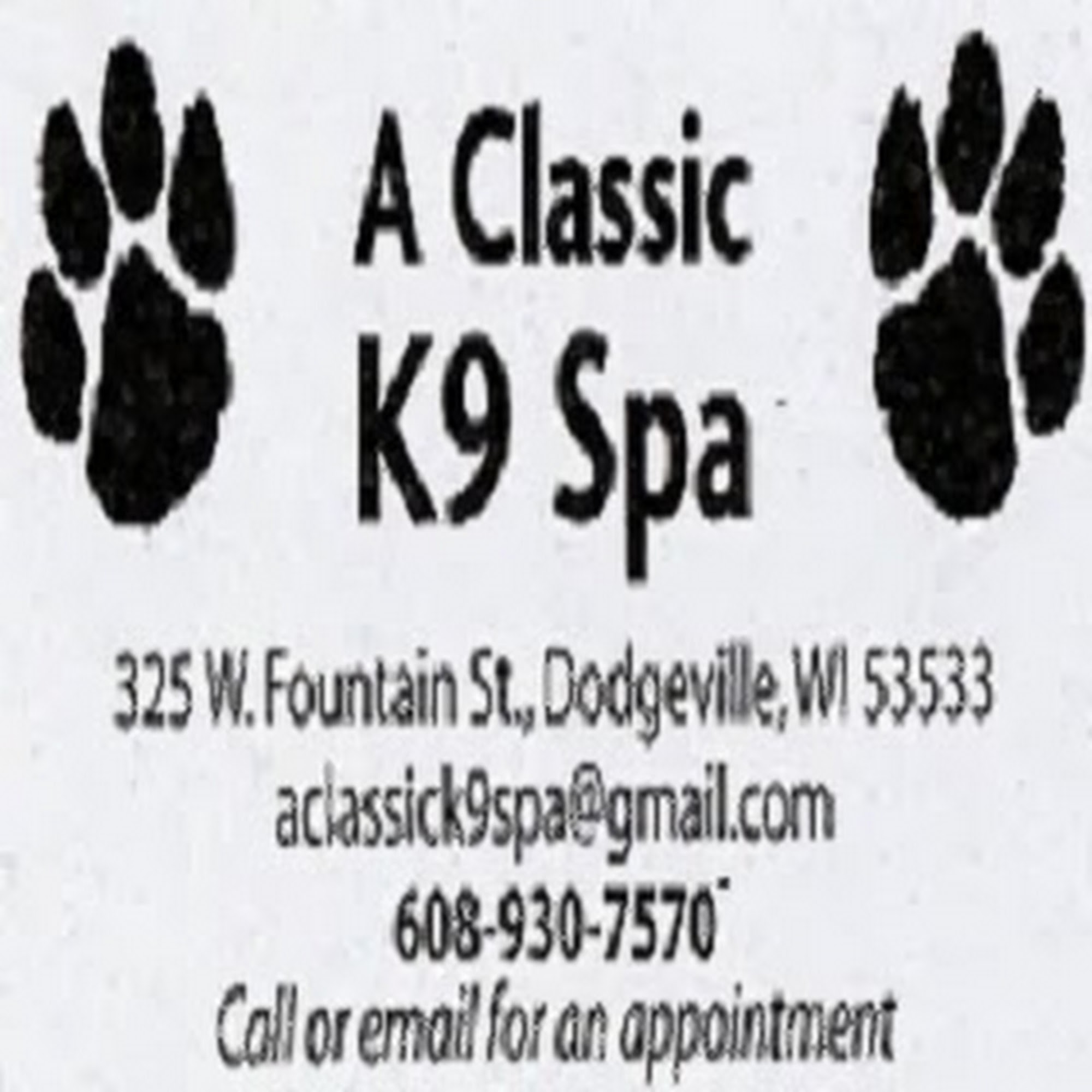 A Classic K9 Spa Dodgeville