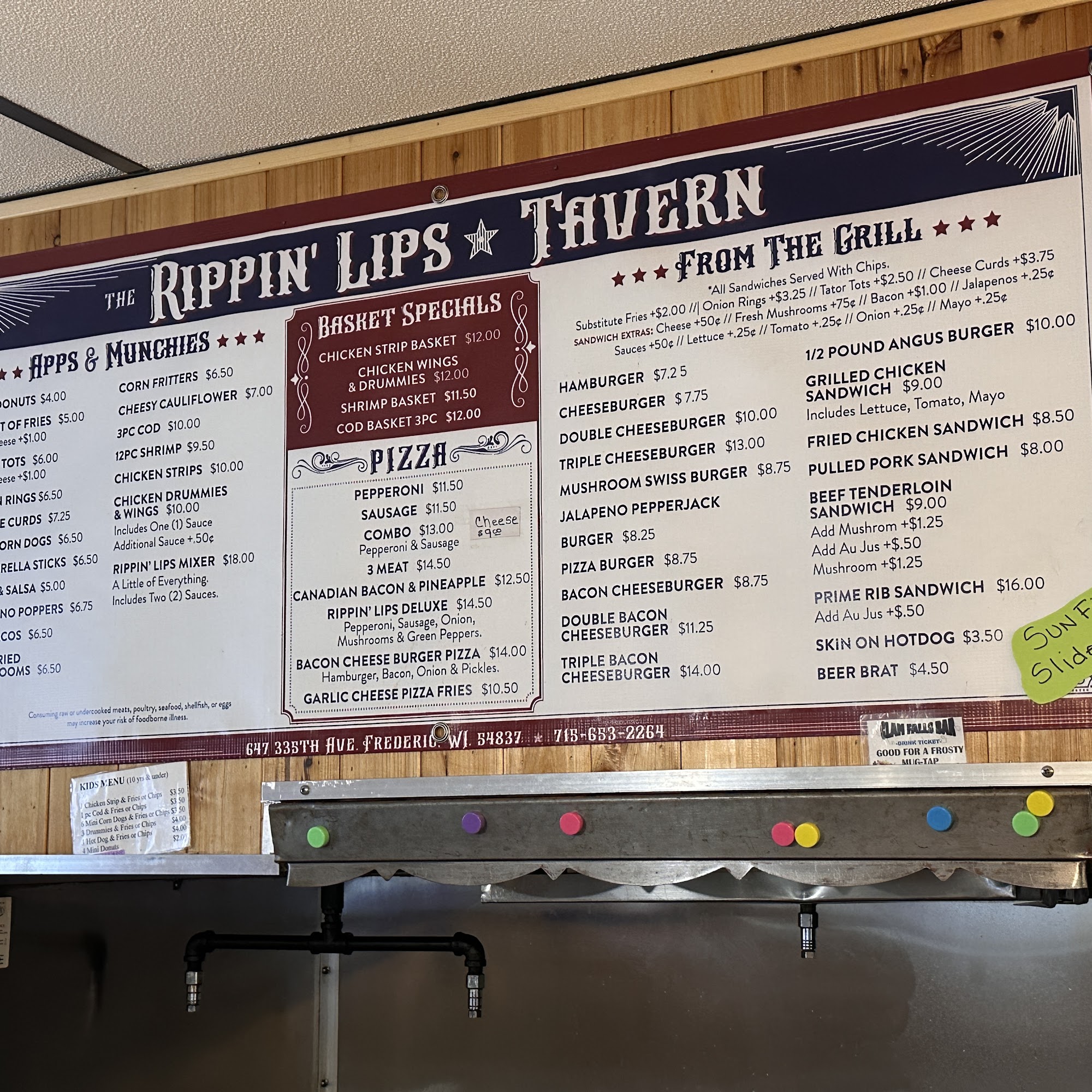 RippinLips Menu