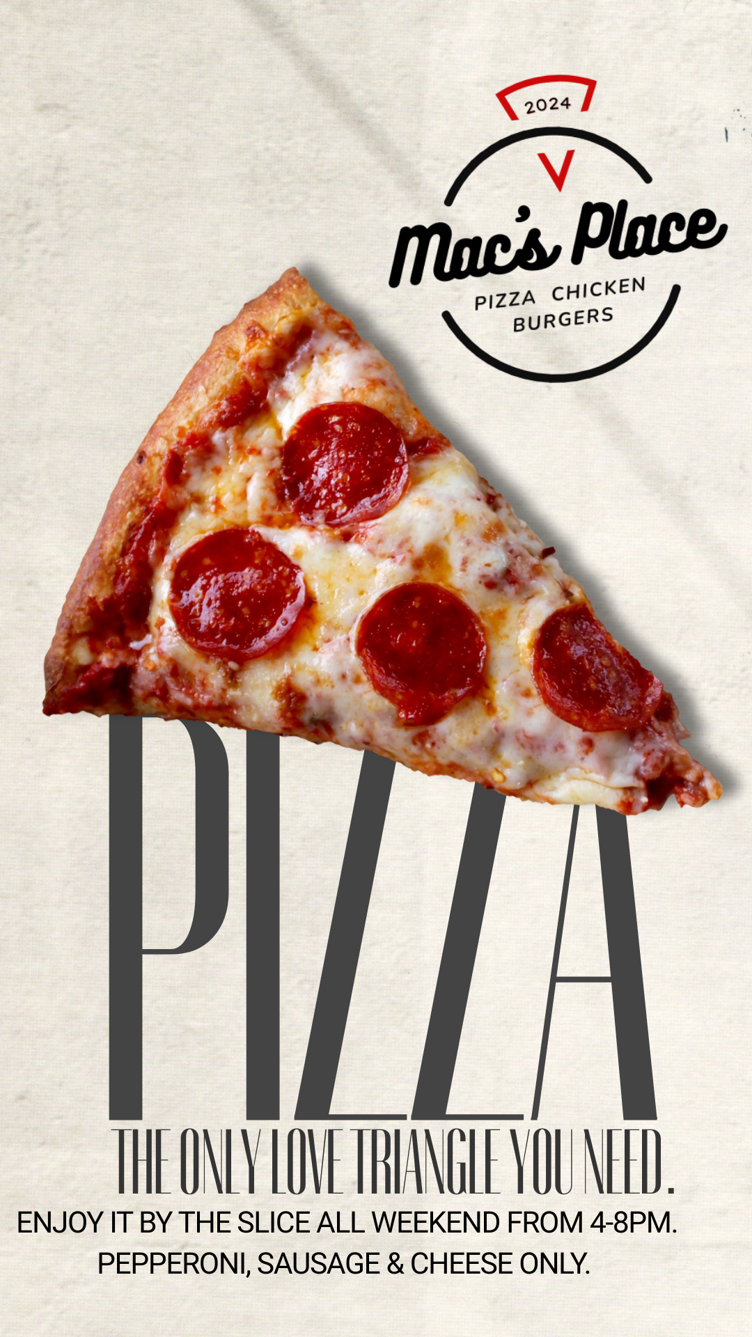 Mac's Place 2 Doors Down Menu