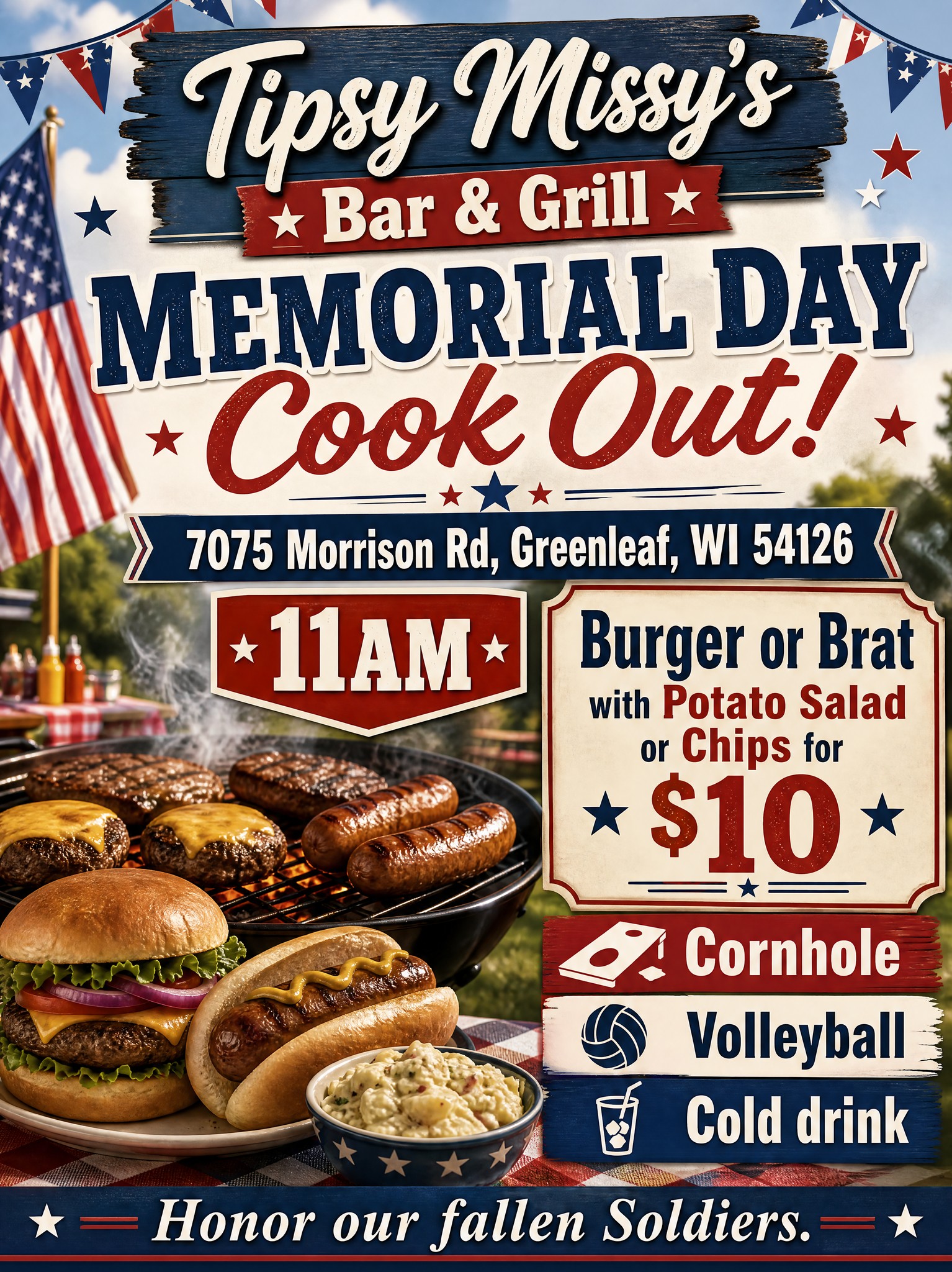 Tipsy Missy's Bar & Grill, LLC Menu