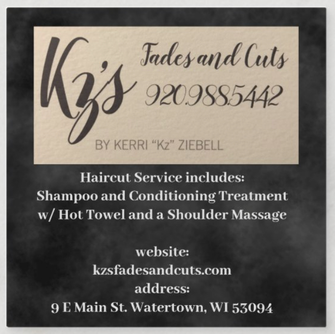 Kz’s Fades and Cuts, LLC 810 E Maple St, Horicon Wisconsin 53032