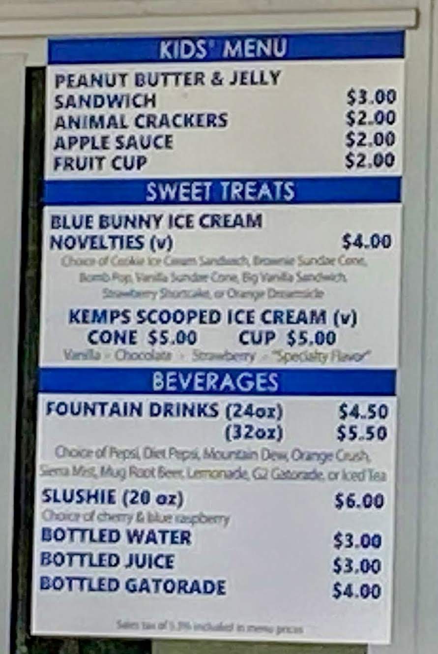 Glacier Express Menu