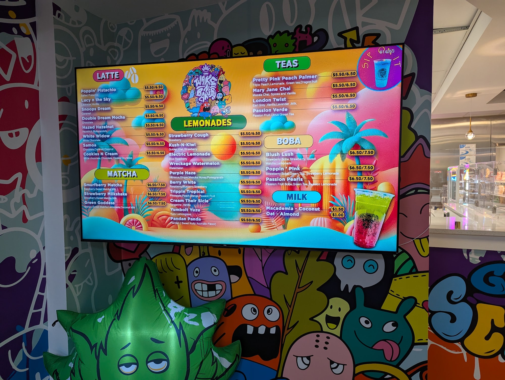 Wake N bakery Madison Menu