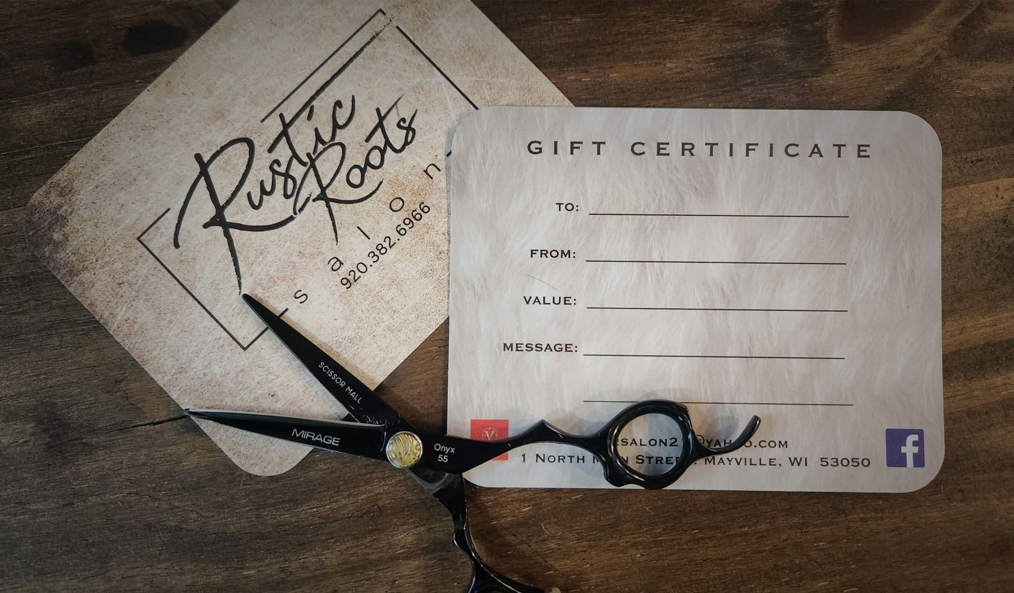 Rustic Roots Salon 1 N Main St, Mayville Wisconsin 53050