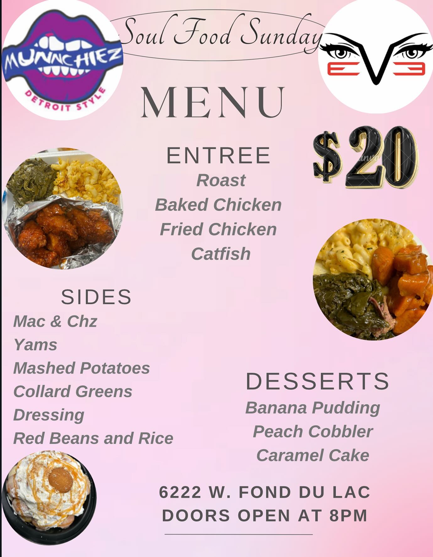 Munnchiez Detroit Style Menu