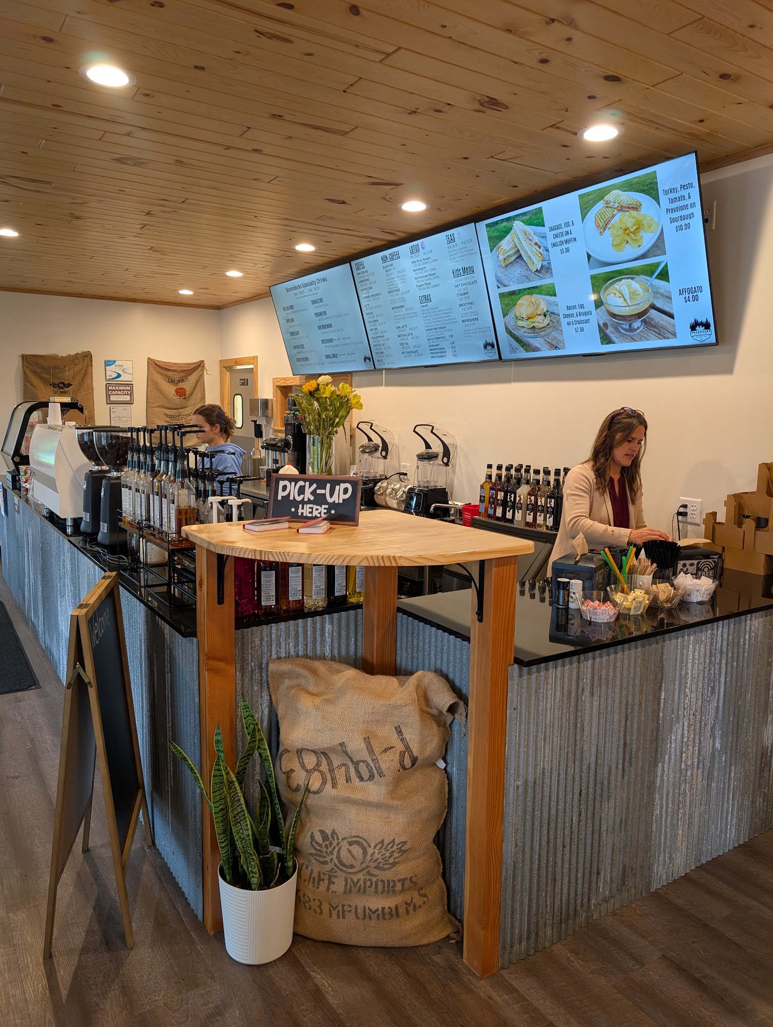 Boondocks Coffee & Cafe Menu