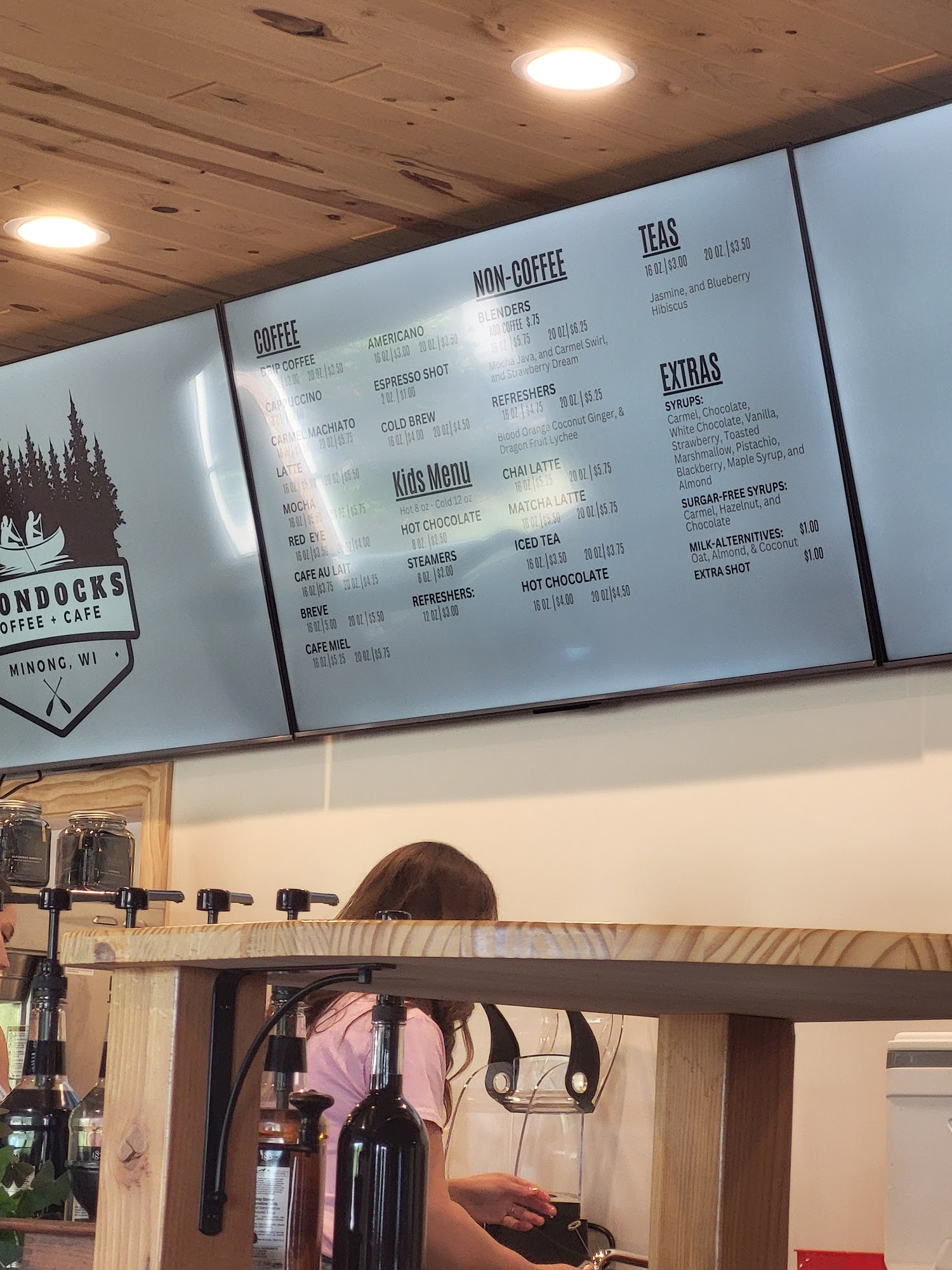 Boondocks Coffee & Cafe Menu