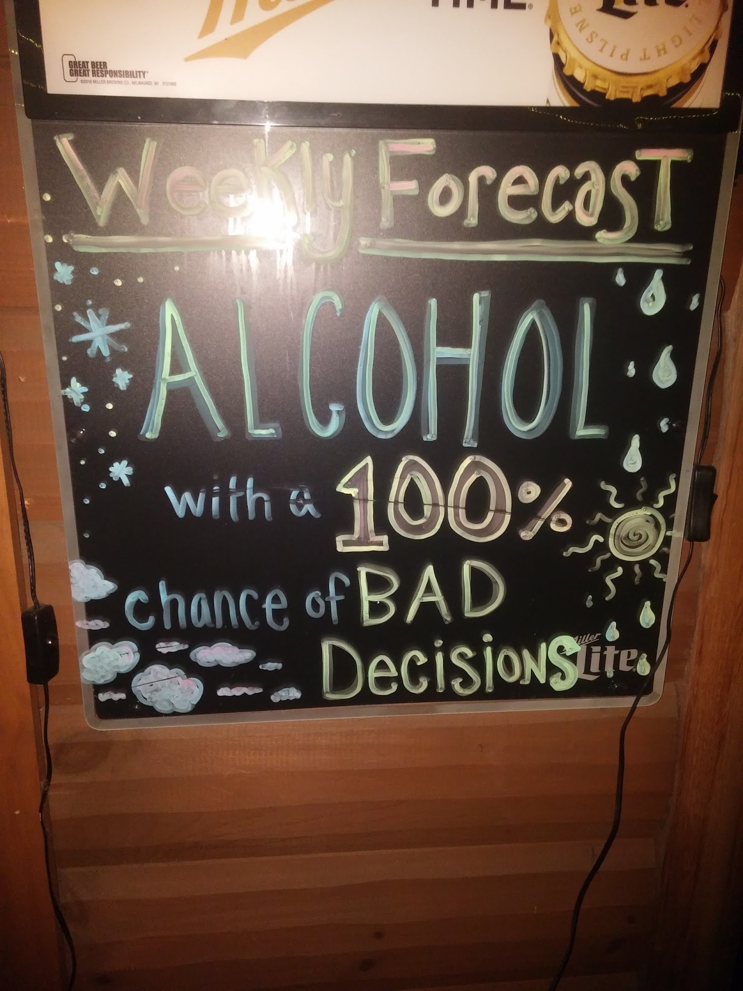 Short Branch Saloon Menu