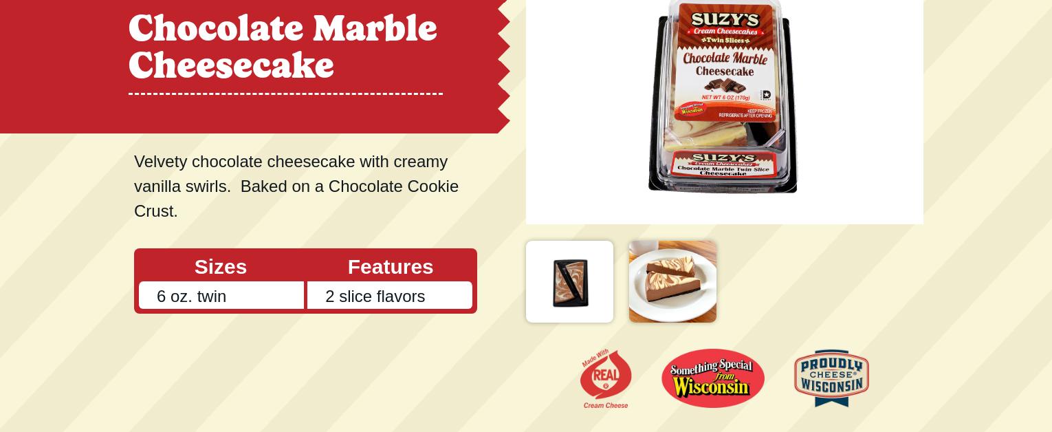 Suzy's Cream Cheesecakes Menu