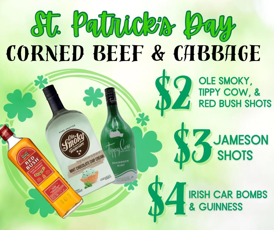 Springbrook Tavern Menu