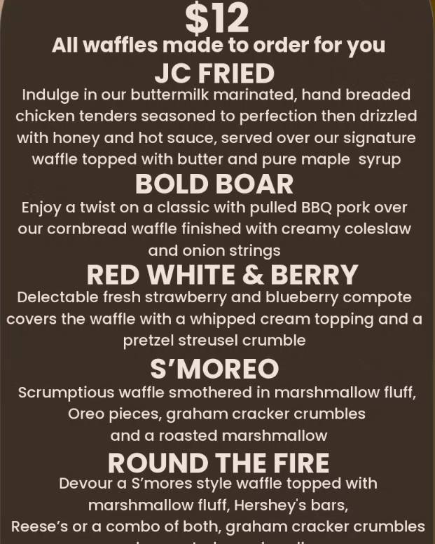 Jandy’s Base Camp Menu