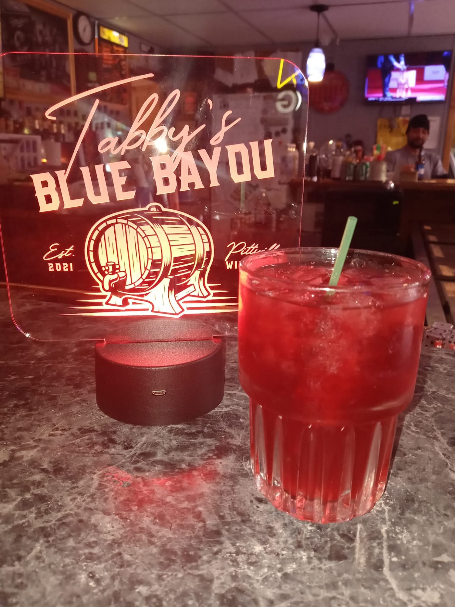 Blue Bayou Pub Menu