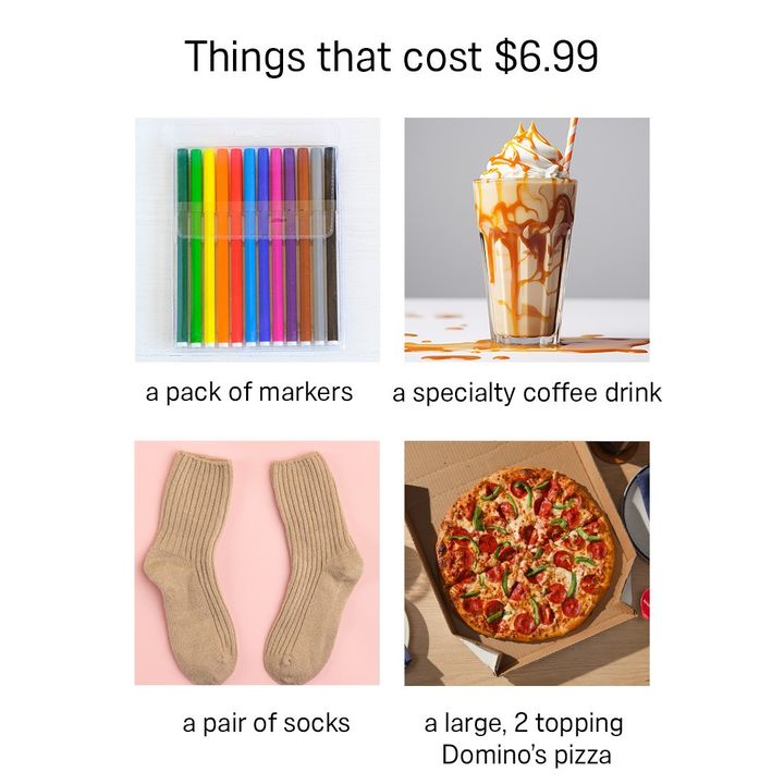 Domino's Pizza Menu