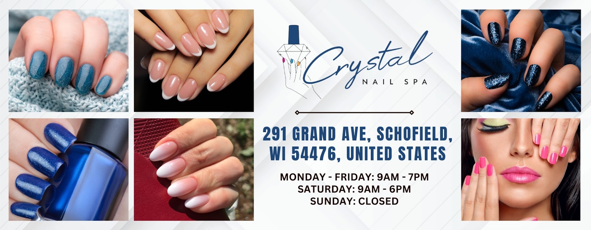 Crystal Nail Spa Schofield 291 Grand Ave, Schofield Wisconsin 54476