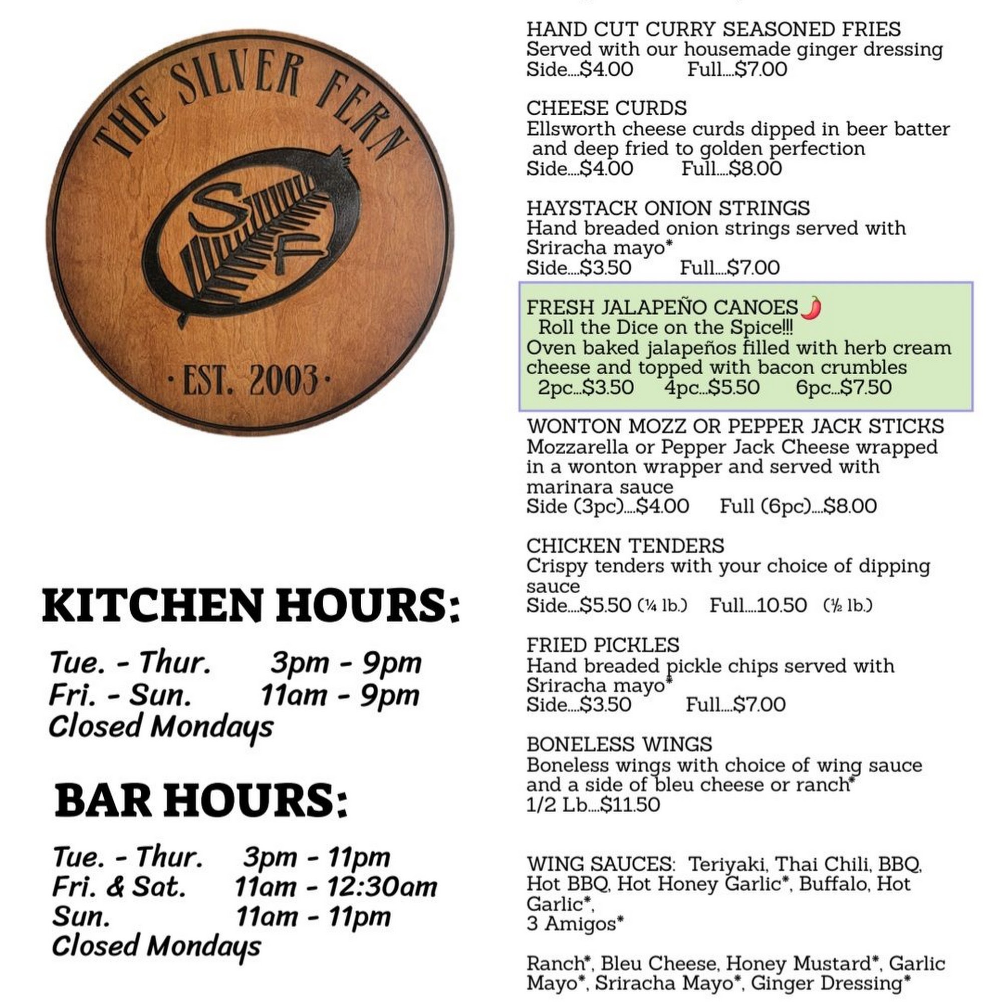 The Silver Fern Sheboygan