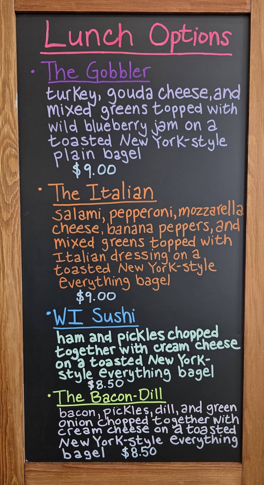 Earth Apple Cafe Menu