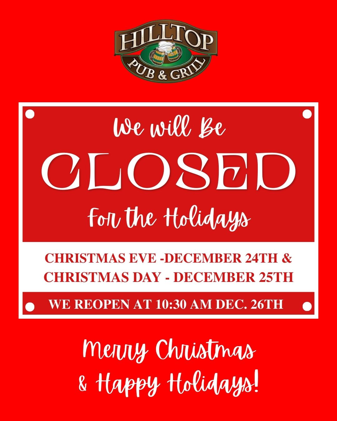 Hilltop Pub & Grill Stevens Point