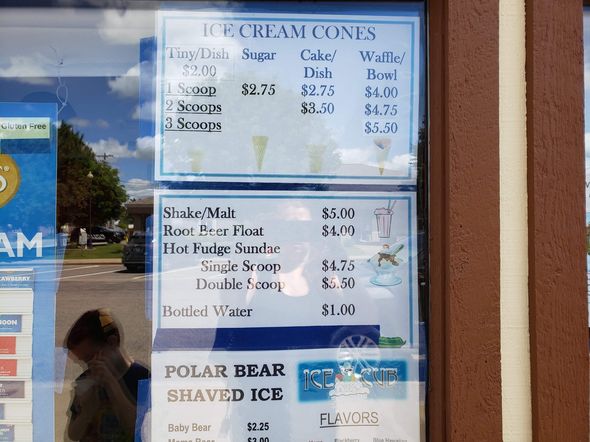 Big Bear Mini Golf & Ice Cream Menu