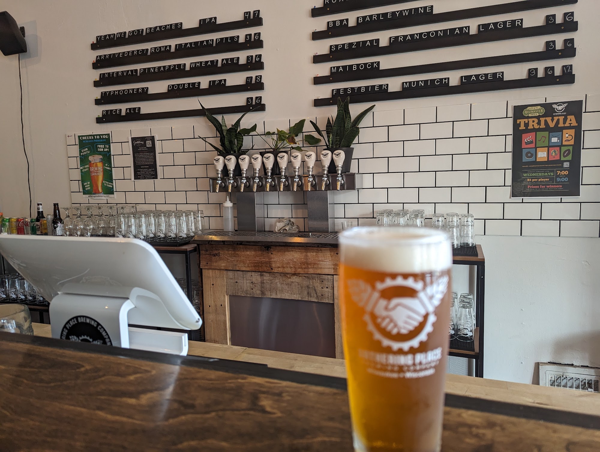Gathering Place Brewing- Tosa Taproom and Patio Menu