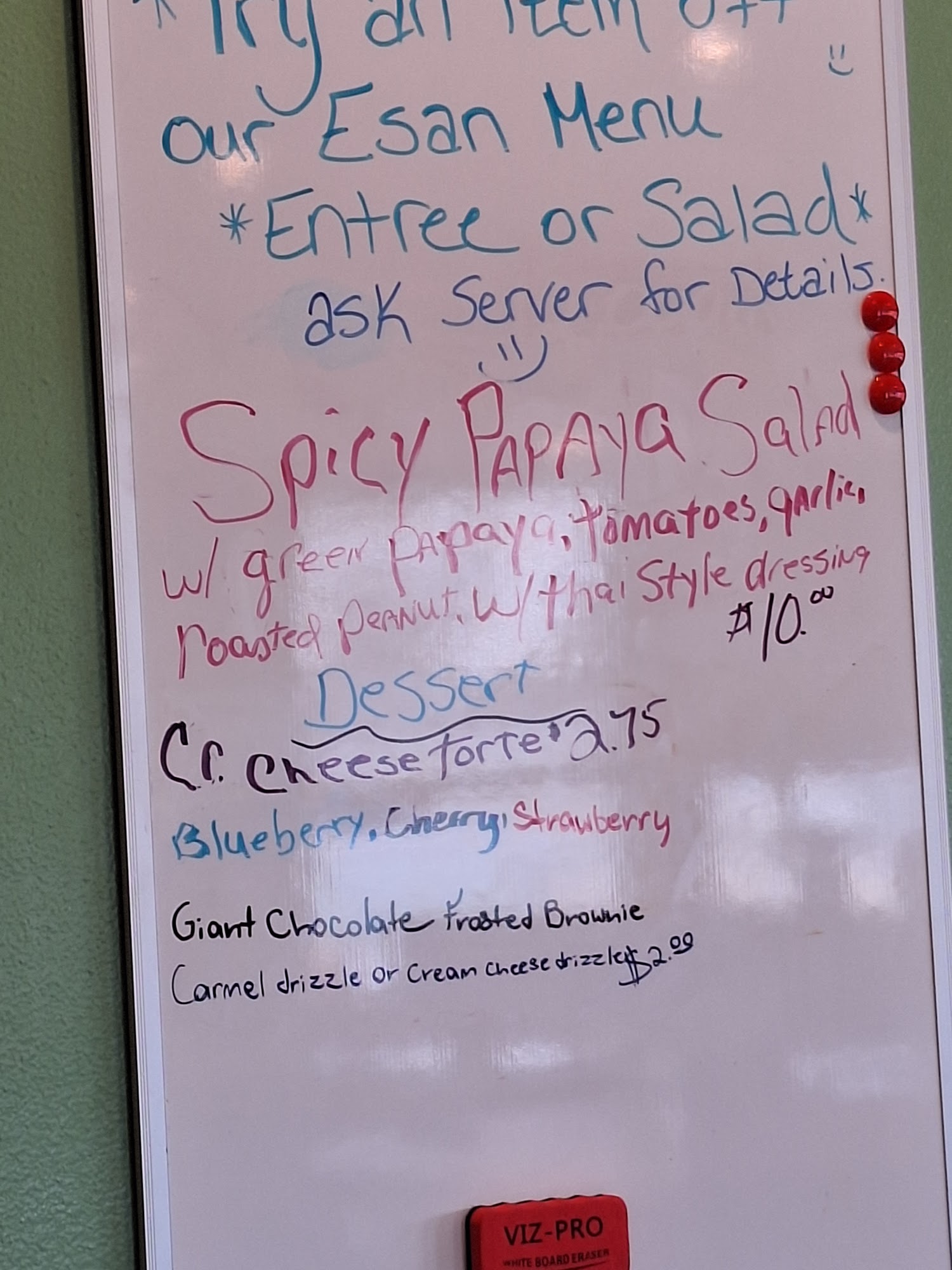 Thai Esan Grill Menu