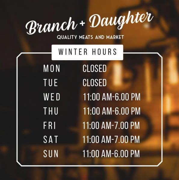 Branch + Daughter, Quality Meats and Market Windsor