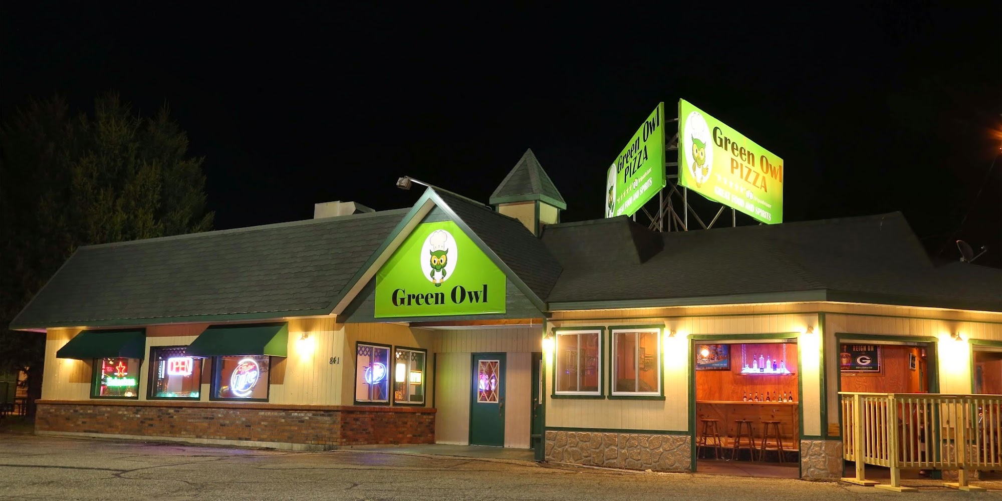 The Green Owl Pizza Wisconsin Dells